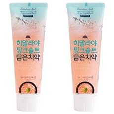 LG 生活健康 喜馬拉雅粉晶鹽 牙膏, 冰澈薄荷口味, 100g, 2條