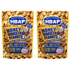 HBAF 蜂蜜奶油味花生, 120g, 美國製, 2包
