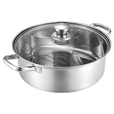 Kiyodo 不鏽鋼鴛鴦鍋, 32cm, 1組