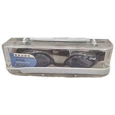 LANE4 羚活 泳鏡 70655 專業訓練型 小臉泳鏡 抗UV, 淡灰色 + 透明, 1盒