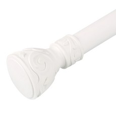 SERYUHOME 窗簾桿 甜蜜款 25mm, 白色