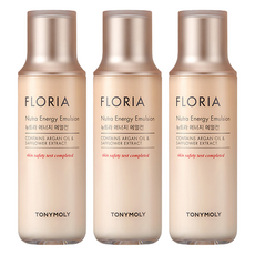TONYMOLY FLORIA 水漾保濕乳液, 含摩洛哥堅果油和紅花提取物, 150ml, 3瓶