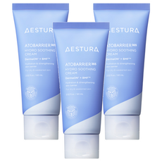 AESTURA Atobarrier 365系列水潤保濕舒緩乳霜 活化肌膚水分通路 清爽凝霜質地, 60ml, 3條