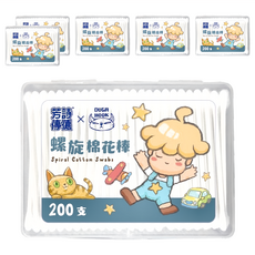 fastrend 芳詩傳德 X Duga Hook 螺旋棉花棒 200支, 6盒