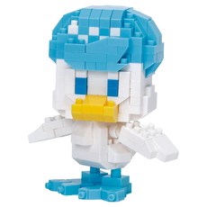 nanoblock 河田積木 KWD 積木 NBPM R03 潤水鴨 RS 160, 白色 + 藍色, 1個