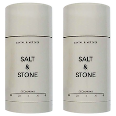 SALT&STONE 天然體香膏檀香岩蘭草, 75g, 2件