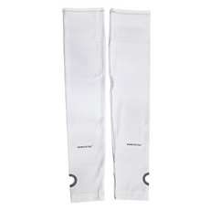 NAMATETSU 生鐵 女款手掌防滑設計防曬冰涼袖套, 白色, 1個