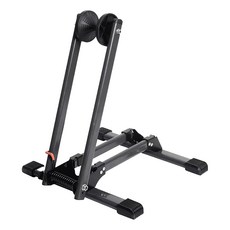 DIBOTE 迪伯特 自行車折疊式 L型停車架 插入式立車架駐車架 2.4kg, 黑色, 1個