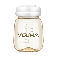YOUHA 優合 PPSU 寬口儲乳瓶 210ml, 180°C 耐熱, 德國進口, 不含雙酚A, 1個