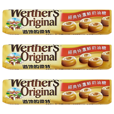 Werther's Original 道地的偉特 鮮奶油糖, 50g, 3條