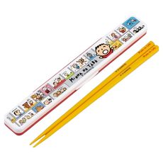 Skater 塑膠筷子 18cm, Minna  No Tobo, 筷子 + 盒子, 1個