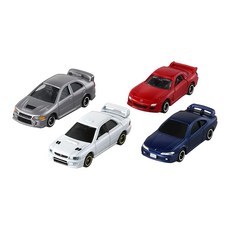 TOMICA 歷代跑車車組, 灰色 + 白色 + 藍色 + 紅色, 1組