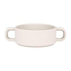 MOTHER-K 鉑金矽膠餐碗, 350ml, 耐高溫耐冷熱, 安全材質, 象牙白色, 1個