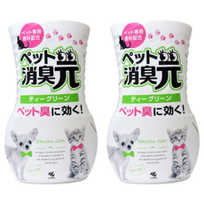 小林製藥 消臭元 室內強力除臭 寵物專用, 濾紙高度可調節氣味濃淡, 芳香可維持1.5~3個月, 400ml, 2瓶