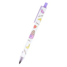 sun-star metacil light knock 按壓式金屬免削可擦永恆鉛筆 卡通印花版, 1支, 水果奇奇蒂蒂