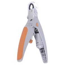 帶LED燈寵物指甲剪, 灰橘色, 1支