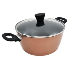 LocknLock 樂扣樂扣 IH雙耳湯鍋, 24cm, 玫瑰金, 1個