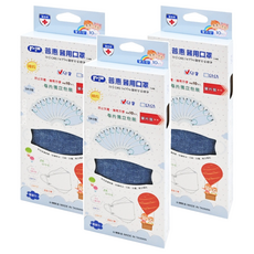 PERFECT 普惠醫工 韓版兒童醫用口罩 未滅菌, 10片, 3盒, 丹寧藍