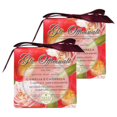 NESTI DANTE 義大利佛羅倫斯山茶花和肉桂植物皂 - 淨化和甜味, 200g, 2個