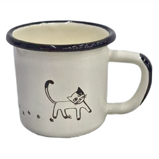 LifeShopping 琺瑯杯 250ml, 可愛貓咪, 1個