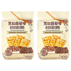福伯 黑松露藜麥奇亞籽蘇打餅乾, 320g, 2袋