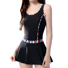 Summer love 夏之戀 大女連身帶裙 泳衣 附泳帽, M(胸圍81~85cm 腰圍59~69cm 臀圍84~94cm), S2371297402