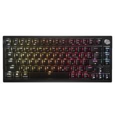 CORSAIR 海盜船 PLUS 三模無線RGB機械觸感軸鍵盤 英文字鍵, K65, CORSAIR MLX Fusion 段落軸體, 黑色