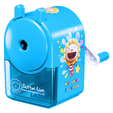 SIMBALION 雄獅 奶油獅 削鉛筆機, 適用於5.5~11mm口徑鉛筆, 五段式粗細可調, 煙火 藍, 1個