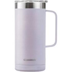 Glasslock 格拉氏洛克 素色保溫保冷馬克杯 500ml, 薰衣草紫, 1個