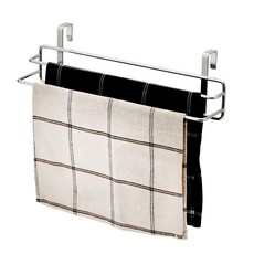 Stenfactory 不鏽鋼雙桿抹布掛架, 310 x 90 x 95mm, 銀色, 1個