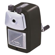 CARL 削筆機 Angel-5，黑色，手動操作，高品質耐用，學生辦公必備, 1個