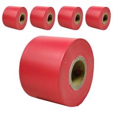 無黏性標示帶 可反覆利用 5個 30m x 5cm 紅色 警示帶