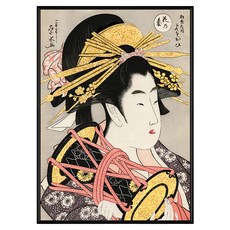 BOLUO GALLERY 菠蘿選畫所 掛畫 APUP4607B 浮世繪 藝妓II, 黑色