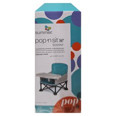 Summer Infant 攜帶式增高折疊餐椅, 39 x 35 x 37cm, 藍色