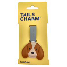 tails&me 尾巴與我 專屬配件 米格魯, 動物友善皮革 附贈皮革帶 隨興吊掛, 均碼, 咖棕色, 1個