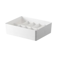 內衣收納盒 10格, 11 x 7.5cm, 白色, 1個
