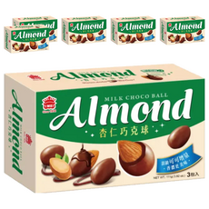 義美 杏仁巧克球 牛奶巧克力, 111g, 6盒