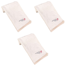 LIFE 來福牌 心肝寶貝有機棉毛巾, 33x78cm 台灣製, 單色, 3個