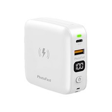 PhotoFast MUTICharge Ultra 迷你磁吸行動電源 10000mAh, MUTIChARGEPLUS10000, 白色