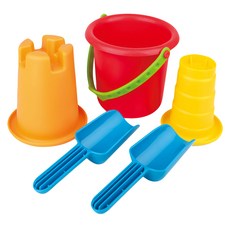 Hape 五合一沙灘玩具套組 18個月以上, 夏日戲水, 650g, 1組