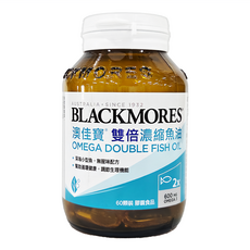 BLACKMORES 澳佳寶 雙倍濃縮魚油 每顆含600毫克 Omega-3 無腥味配方膠囊, 60顆, 1罐