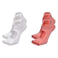 NICOFUN 愛定做 露腳趾腳背防滑瑜伽女襪 FYK24YOGA03 84g 2雙