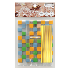 KAI 貝印 House 格子甜點包裝袋 附封條 DL-6348 尺寸14cm x 25cm, 5張, 1包