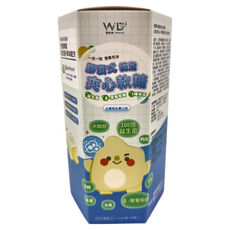 WD 膠囊式機能夾心軟糖 (益生菌+β-聚葡萄糖+五種植萃)，水蜜桃乳酪口味, 3.6g, 30顆, 1盒