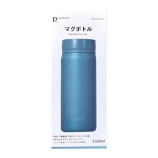 PEARL LIFE 珍珠金屬 馬克保溫瓶, 深藍色, 350ml, 1個