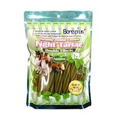 Boneplus 六星雙效草本潔牙棒 先進的牙垢控制 清新的口氣和除臭, 軟骨, 300g, 1包