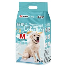 咕沛日常 寵物尿布墊 特厚款, 50片, 1包