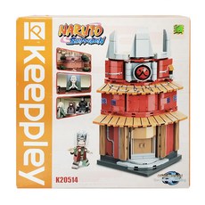 Qman 啟蒙積木 火影忍者 街景系列, 火影辦公大樓 自來也公仔, K20514, 1個