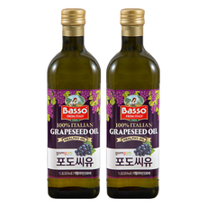 Gomgom Basso 100%義大利葡萄籽油, 1L, 2瓶