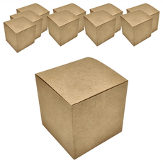 Pomei 博美 牛皮無印紙盒 10入/包, 12 x 12 x 12cm, 1包